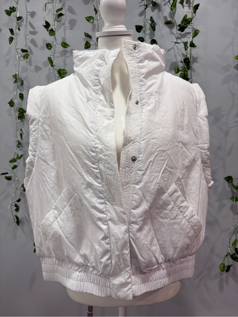 Classic White Quilted Puffer Vest